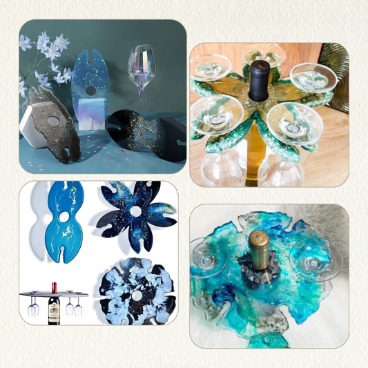 2 Piece Wine Glass Holder in colour of your choice (1)