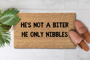 Our Dog Is Not A Biter He Only Nibbles (1)